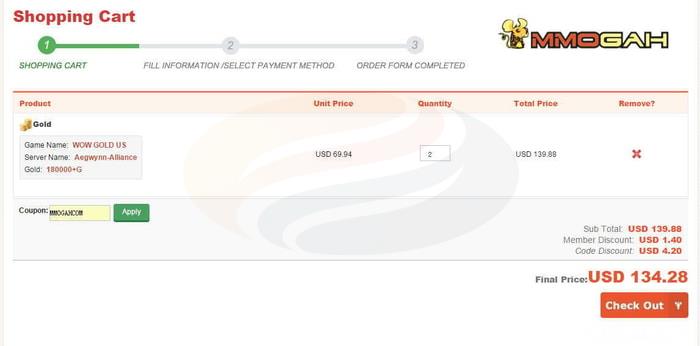 mmogah shopping cart