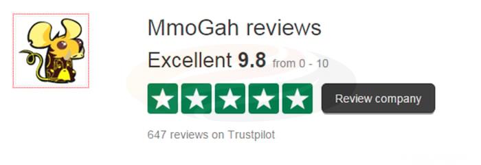 mmogah 9.8 scores at trustpilot
