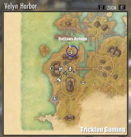 ESO Velyn Harbor strategic location for crafting farming