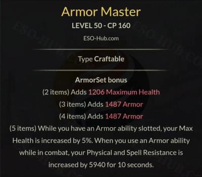 armor master - 5 best back bar sets for PvP in ESO – Update 47