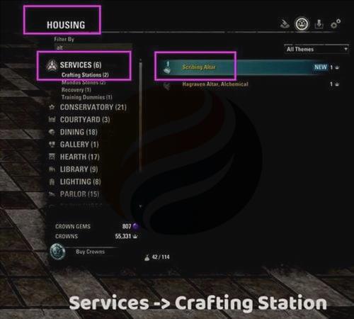 Buy a Scribing Altar with Crowns