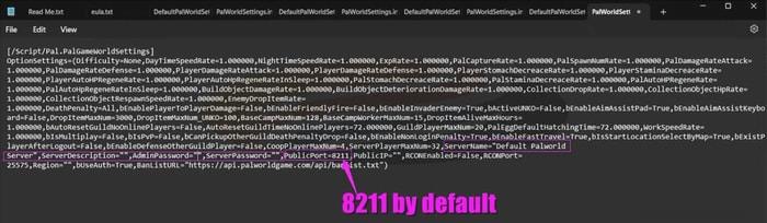 Edit some server information here