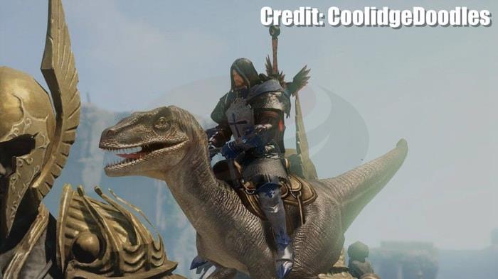 Free Mounts You Can Get in Lost Ark Gray Stripe Raptor
