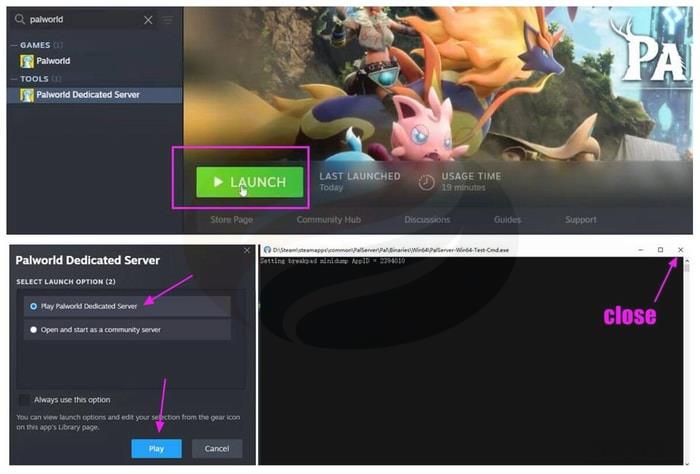 Launch the Dedicated Server