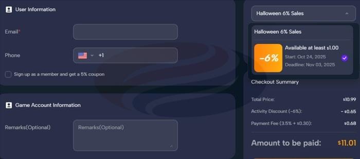 MmoGah 2025 Halloween 6% Sales