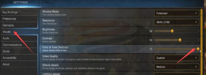 New World Fov Slider