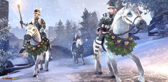 ESO Holiday Sale promotional banner showcasing crown packs and game editions