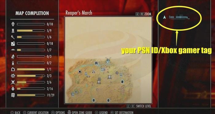 Where to Find Your PSN ID and Xbox Gamer Tag in ESO p4