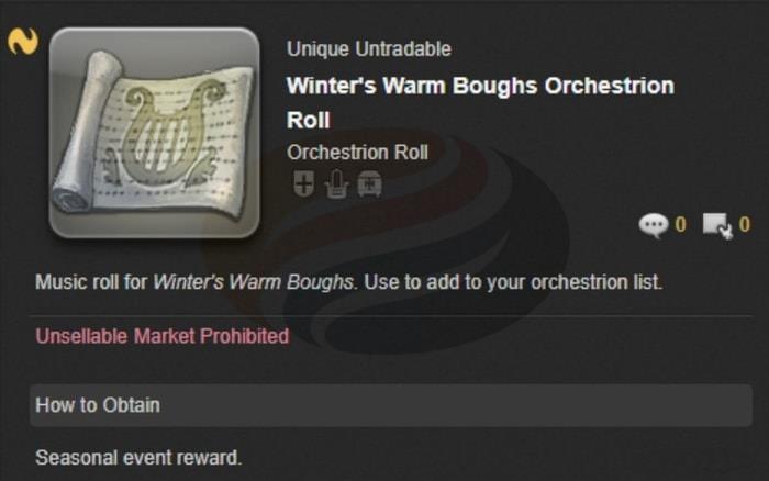 Winter's Warm Boughs Orchestrion Roll